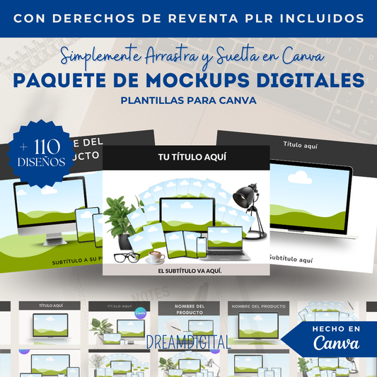 Paquete de Mockups Digitales MRR PLR